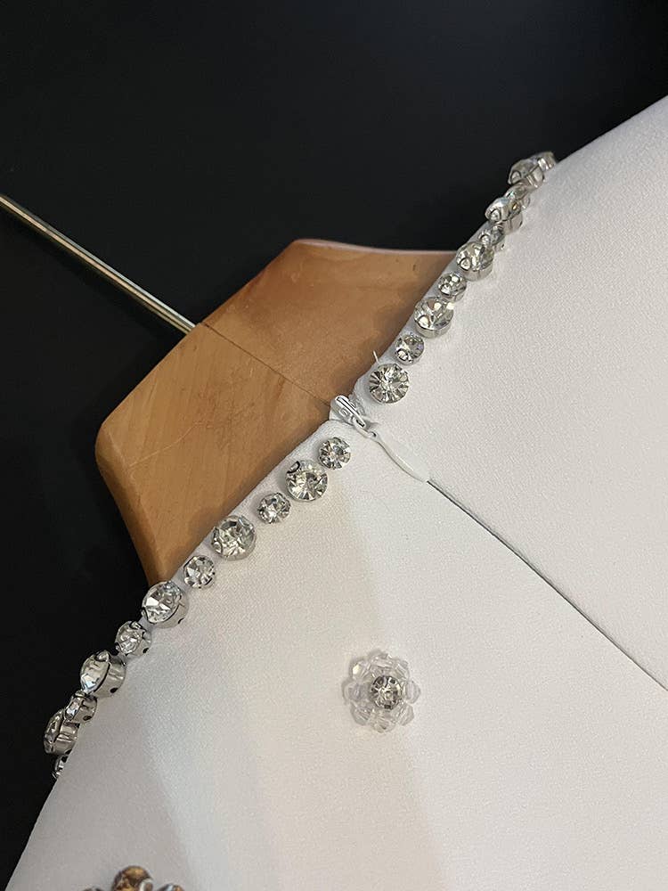 Sanyao Fashion - Wholesale Dress - Women's - SY381 Elegant Heavy Beaded Diamond Slim Fit Long Dress13