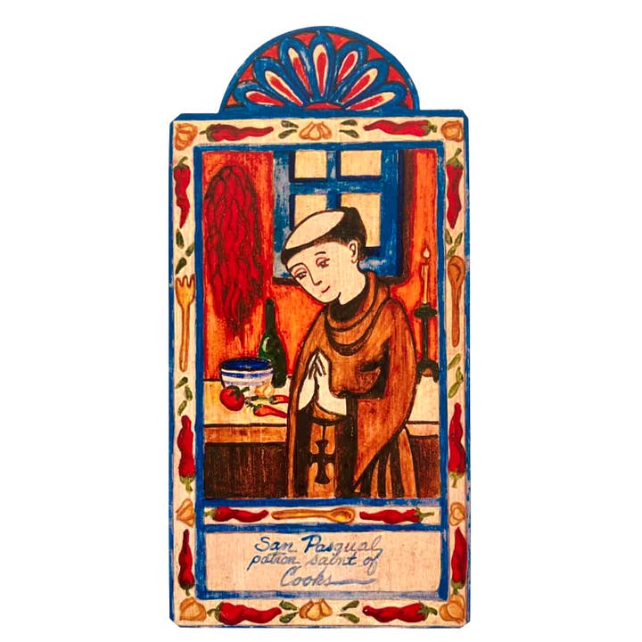 San Pasqual A - Cooks Shepherds and Sheep for wholesale by Lynn Garlick Retablos