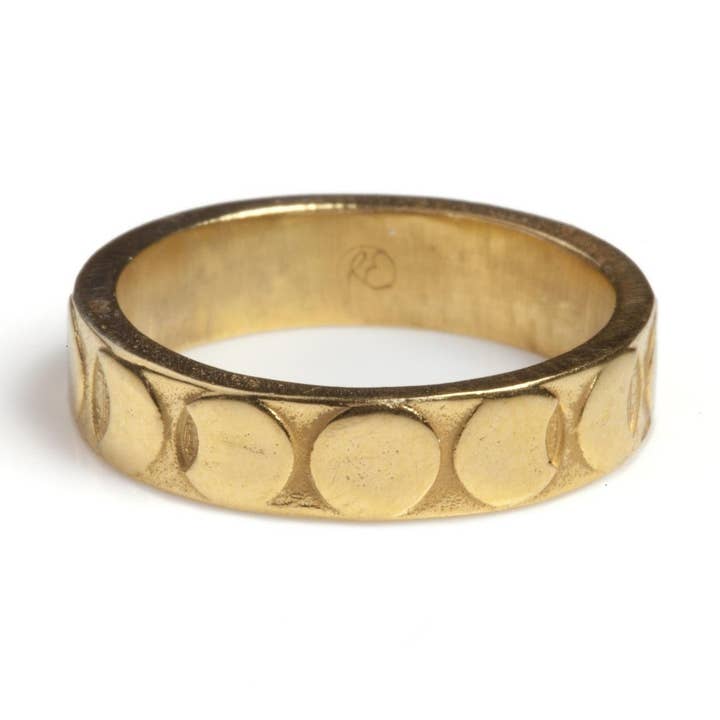 Moon Phases Bandring Guld för wholesale av Rachel Entwistle Jewellery
