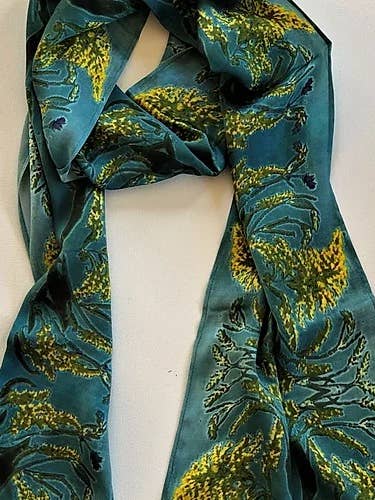 Golden Rod Silk Scarf for wholesale by NINA J
