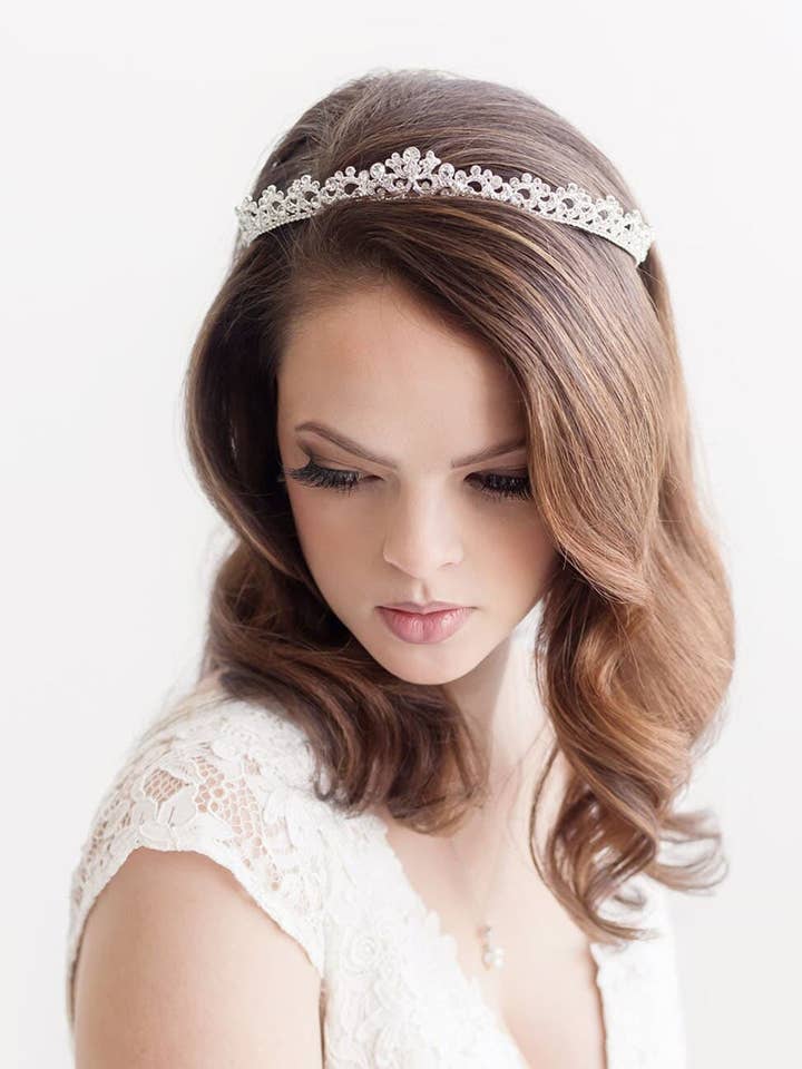 Kylar Crystal Wedding Tiara for wholesale by allureweddingjewelry