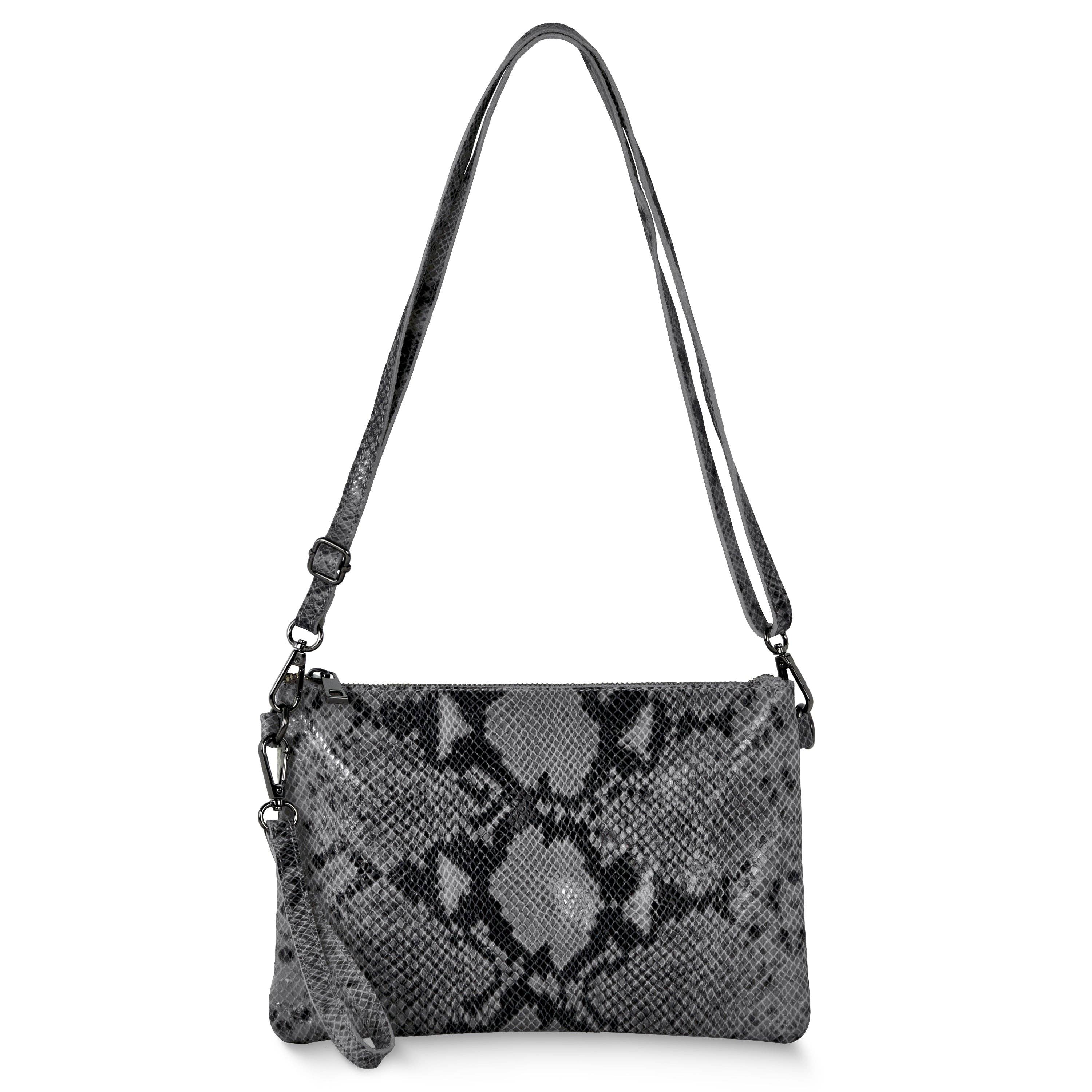 TAKEASY - Wholesale Crossbodytas - Dames - Python-Print Suède Schoudertas12
