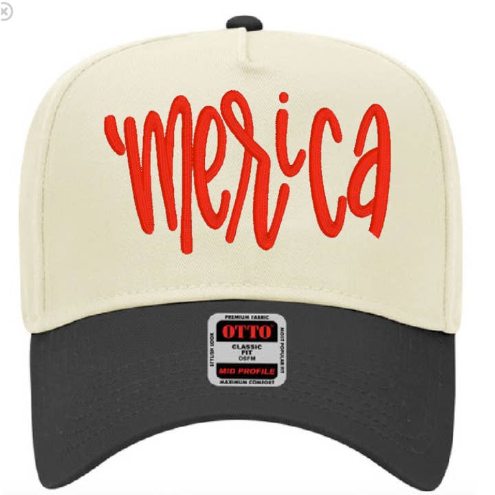 'Merica Embroidered Hat for wholesale by AMD Embroidery KC