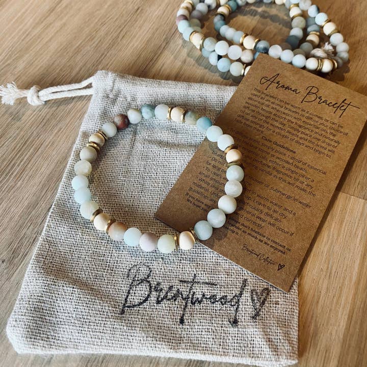 Brentwood Collective - Wholesale Beaded bracelet - Aroma Bracelet | Amazonite5