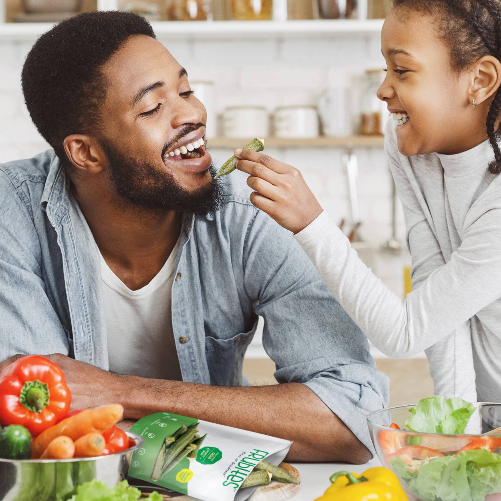 Frubites - Wholesale Dried/Dehydrated Vegetables - Frubites Spiced Okra Snacks | Healthy Veggie Snacks | 0.89oz2