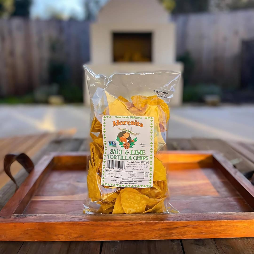Morenita Foods - Wholesale Chips - Salt & Lime Artisan Corn Tortilla Chips - Gluten Free