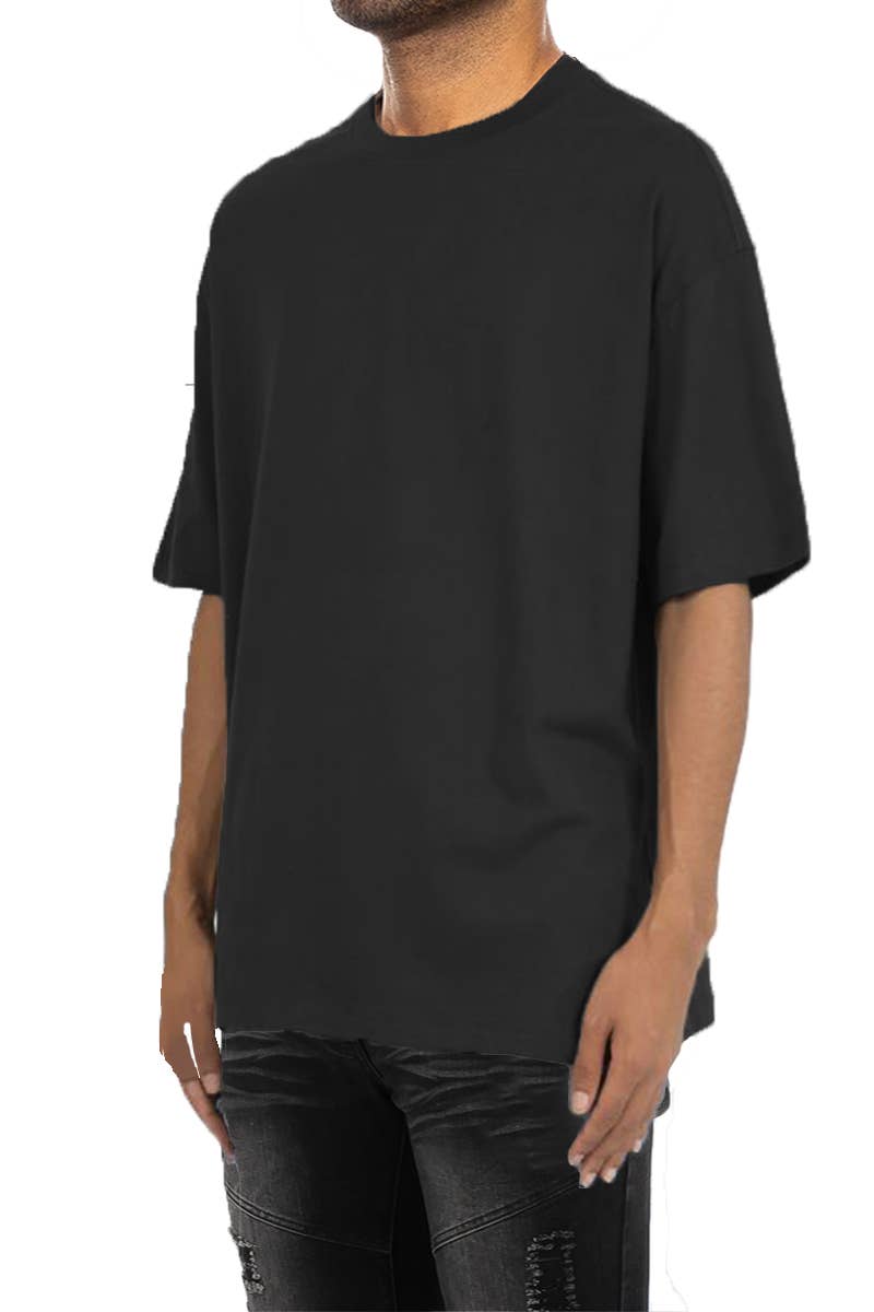 WEIV - Wholesale T-Shirt - Men's - Premium Cotton Drop Shoulder Tee1