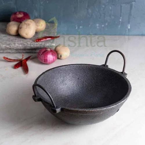SAMA Homes - Wholesale Cast Iron Skillet - Cast Iron Kadai3