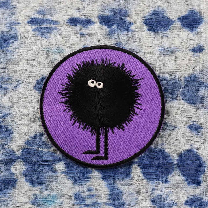 Tribal Trade GmbH - Wholesale Patch - Purple furry head patch 8cm patch8