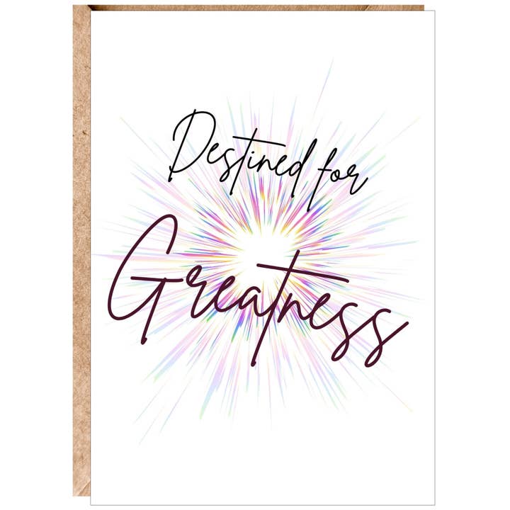 Destined for Greatness - Premium Greeting Card for wholesale by Pilea&Paper