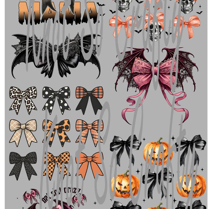 HALLOWEEN BOW 22x 71in for wholesale by Knot so crafty