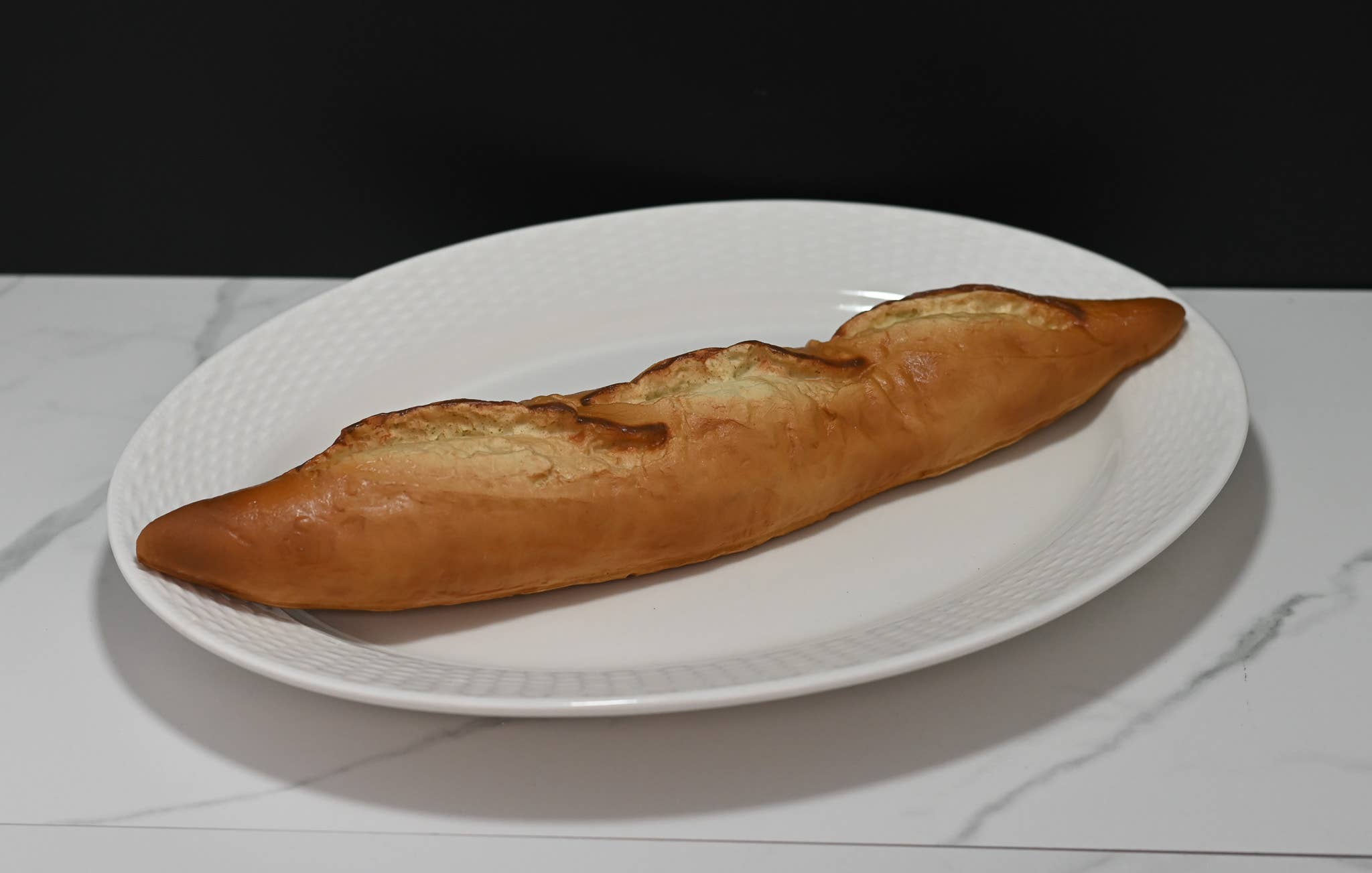 Just Dough It! Fake Foods - Wholesale Decorative Tabletop Object - Fake Crusty French Baguette1