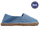 Sky blue solid unisex espadrilles for wholesale on Faire0