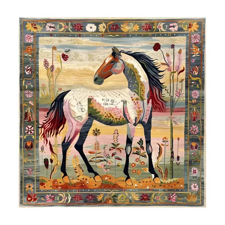 Bright Meadow Steed Hand Knotted Area Rug for wholesale by Maia Homes