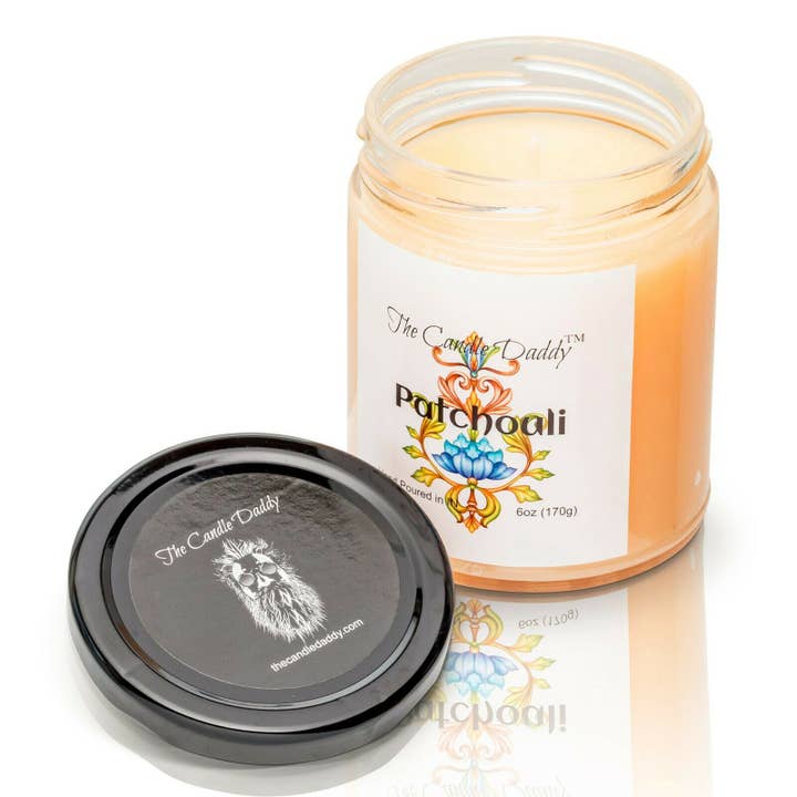 The Candle Daddy - Wholesale Jar/Filled Candle - Patchouli Jar Candle - 6 ounce - 40 Hour Burn1