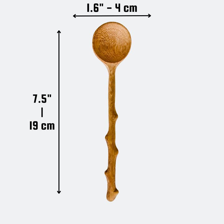 194 Craft House - Wholesale Serving utensil - Handcrafted Branch Tree Wooden Spoon - Serving Spoons5