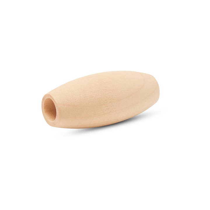 Woodpeckers Crafts - Wholesale Beads - Wooden Macrame Tube Bead, 2"1