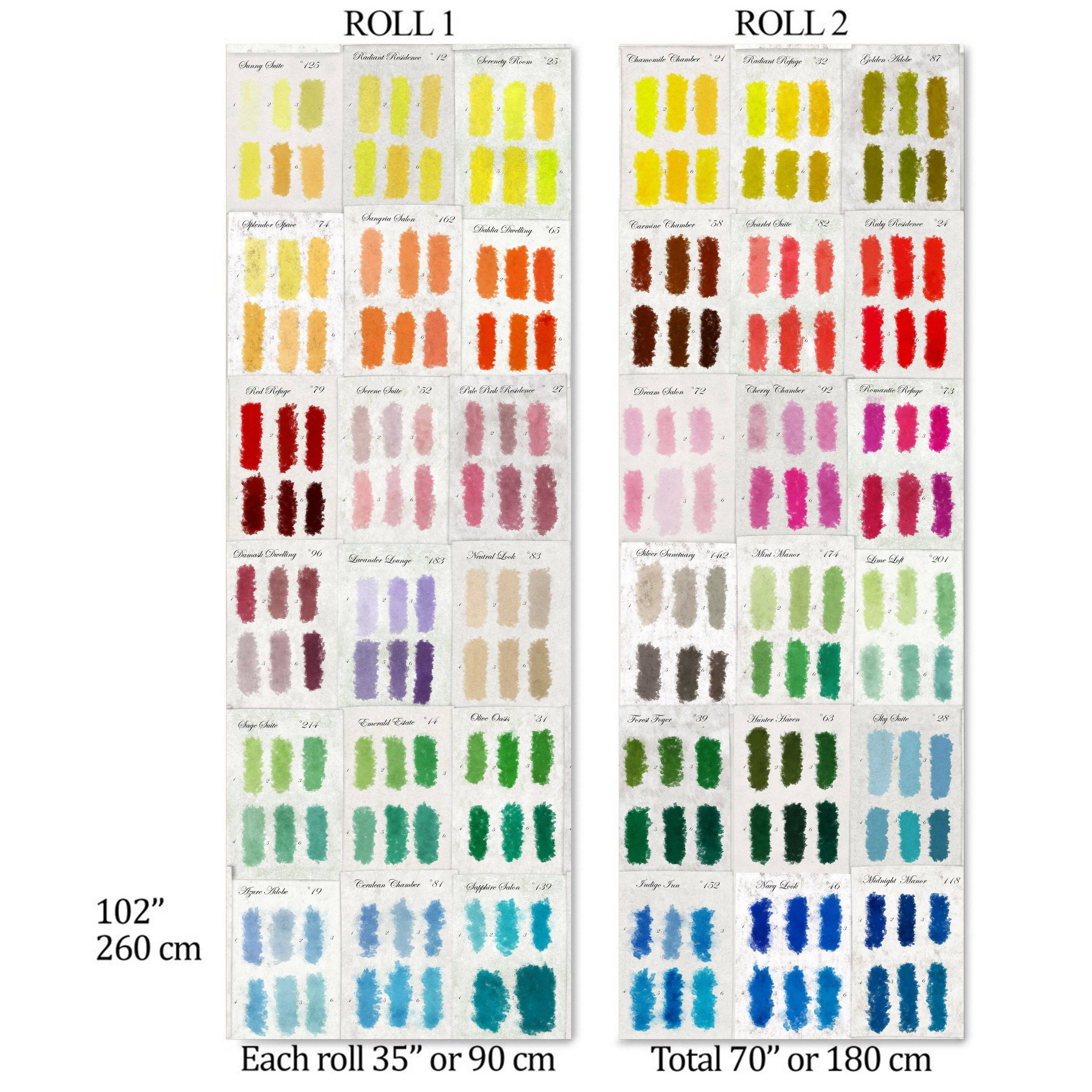 Wallpapers4Beginners - Wholesale Wallpaper - Carta da parati con palette di colori dipinta a mano6