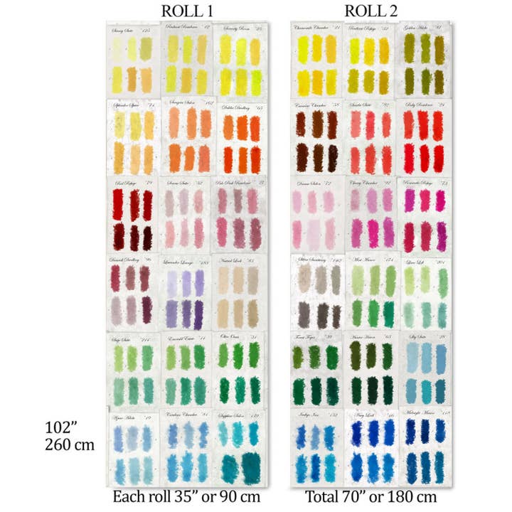 Wallpapers4Beginners - Wholesale Wallpaper - Carta da parati con palette di colori dipinta a mano6