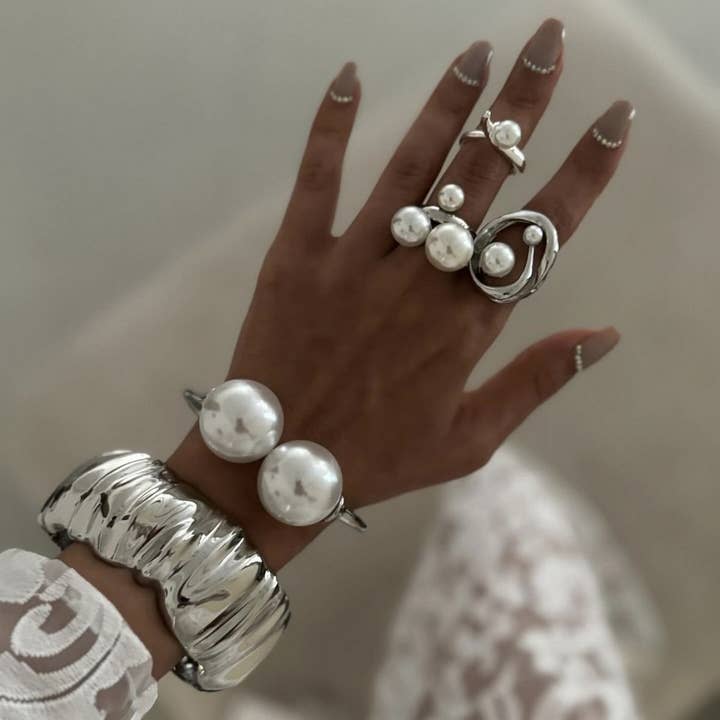 ACCITY - Wholesale Cuff Bracelet - FASHIONABLE METALLIC SMOOTH SPRING BRACELET_CWMM3116