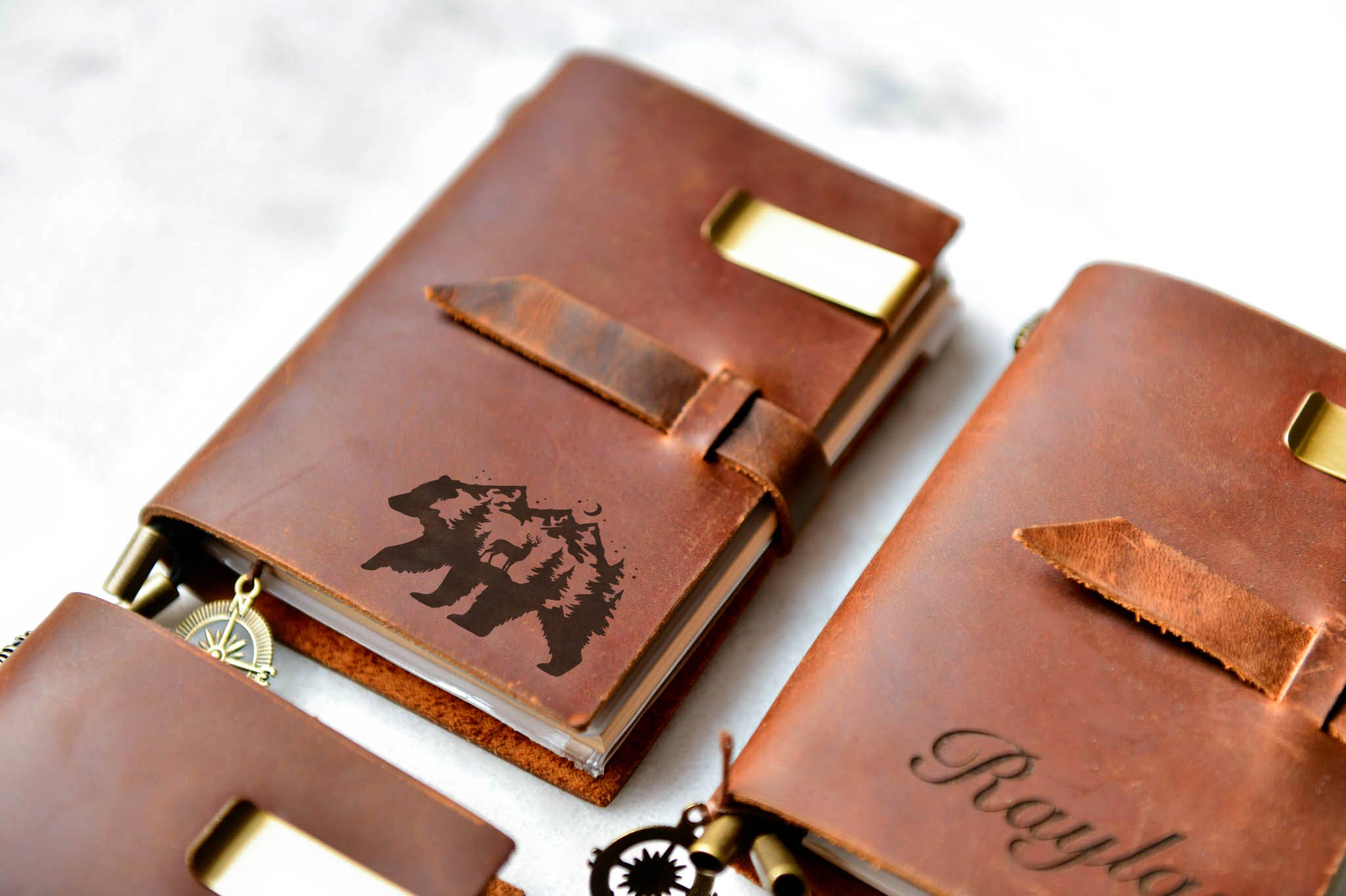 Left Coast Original - Vendita all'ingrosso Diari/agende - Diario in pelle consumata personalizzato9