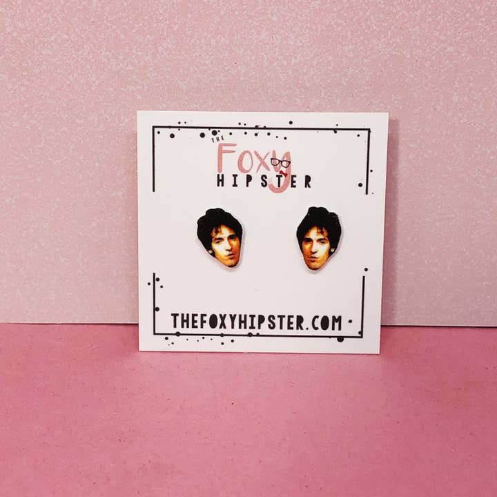 The Foxy Hipster – wholesale Stud/post earrings – Bruce Springsteen Stud Earrings