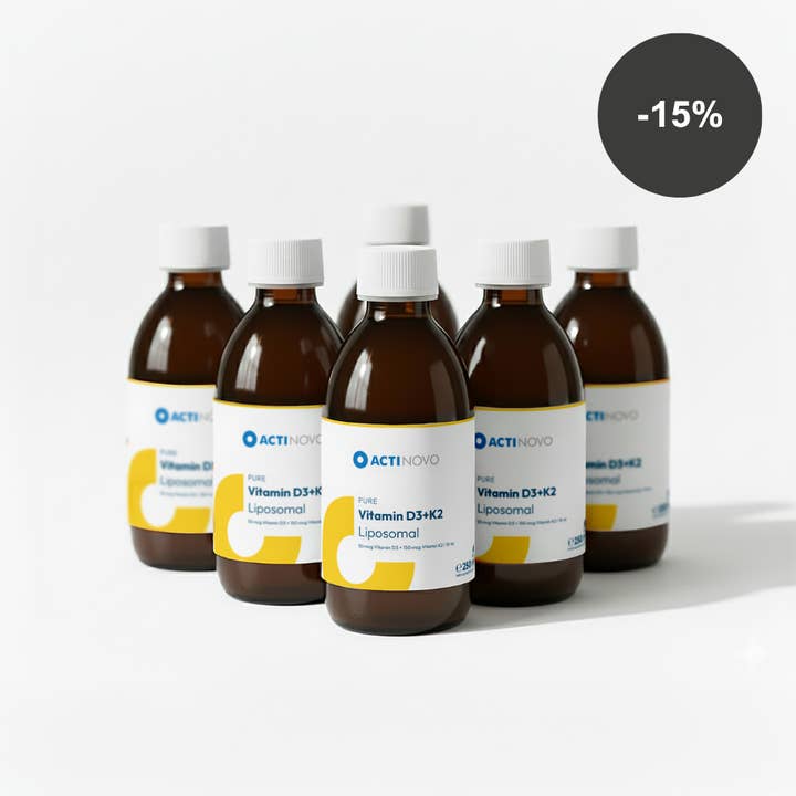6x Liposomal Vitamin D3 + K2 for wholesale by ActiNovo