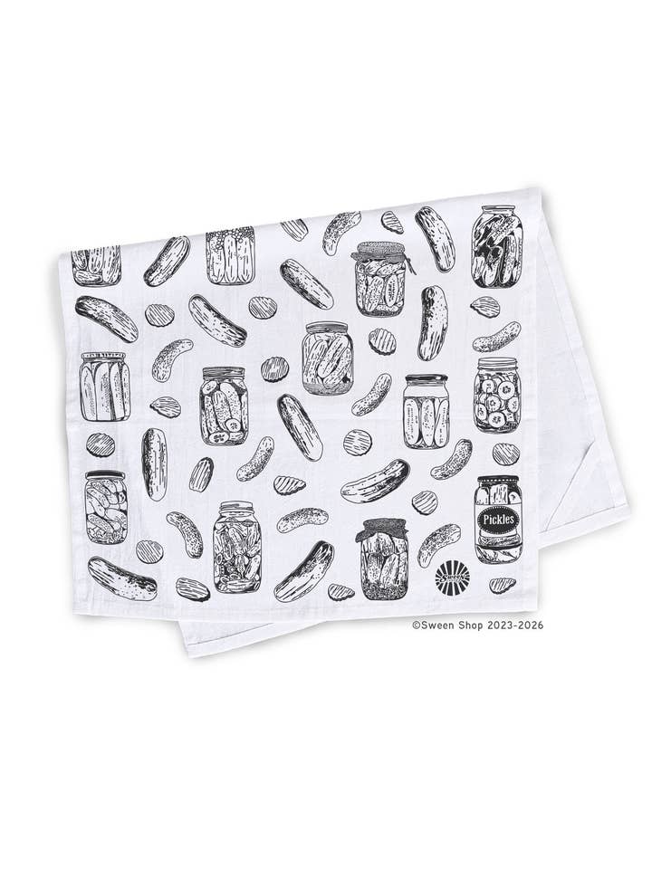 Pickles Tea Towel - 100% Premium Cotton Kitchen Dish Cloth for wholesale by Sween Shop