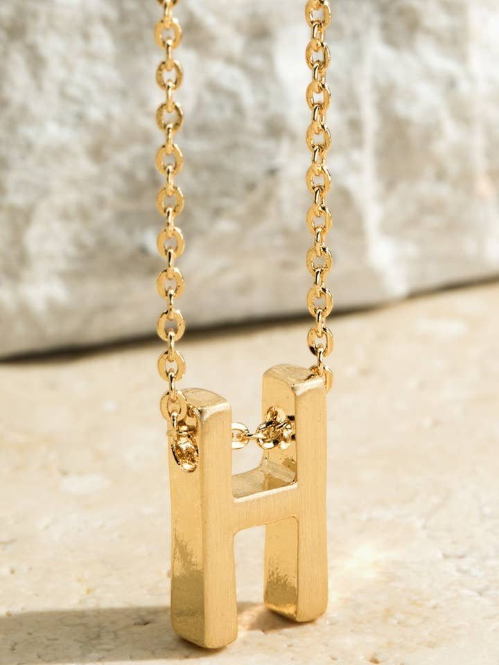 Initial Pendant Necklace for wholesale by Urbanista Outlet