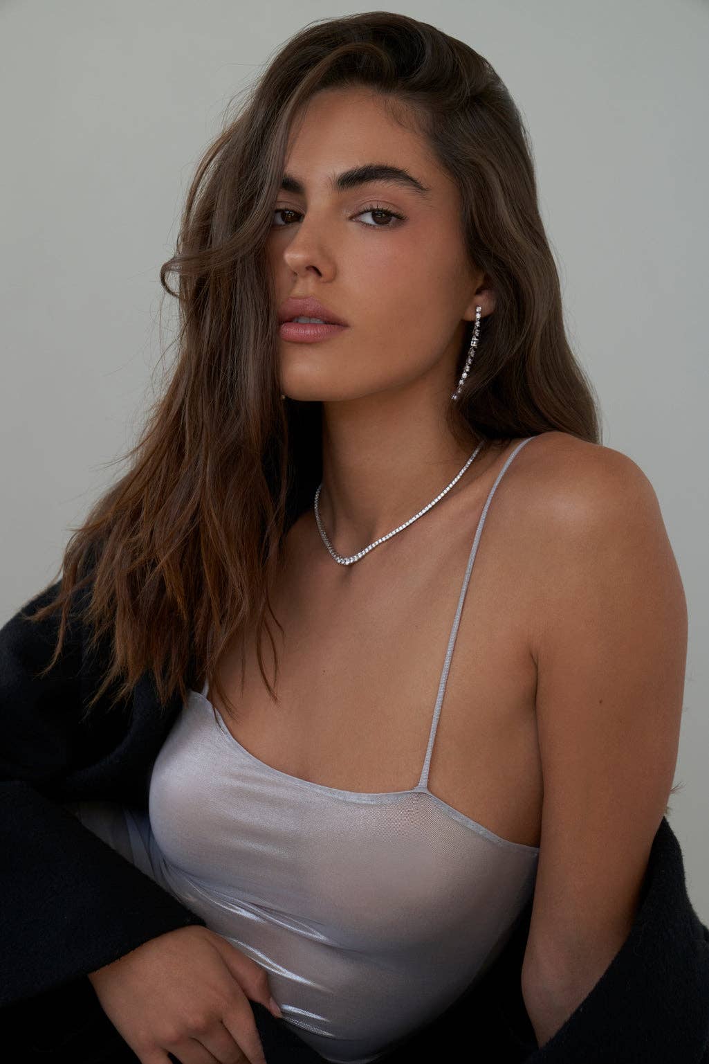 Lili Claspe - Wholesale Link & Chain Necklace - Gradient Amina Tennis Necklace3