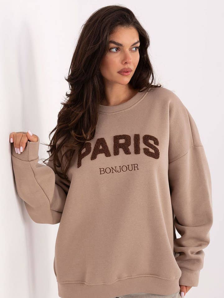 beige Pullover Modell 218341 Fabrikpreis for wholesale on Faire0