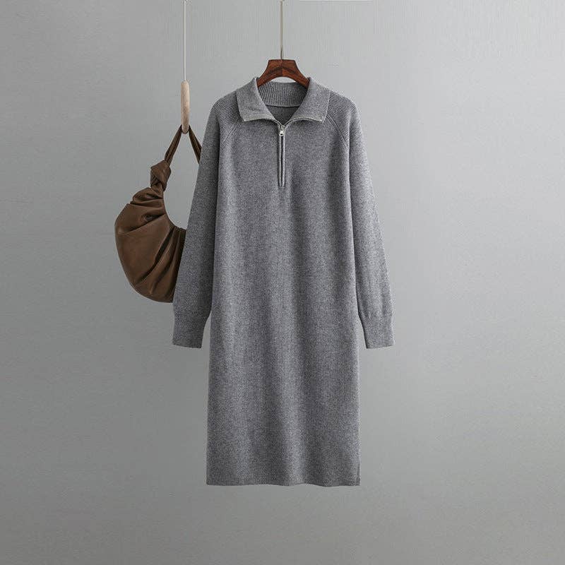 Marayn - Wholesale Dress - Women's - Knit Midi Dress Chic Cozy Effortless Fall Style0
