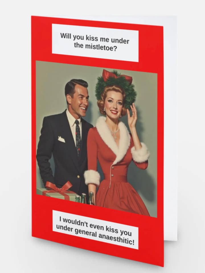 Can I kiss you under- Christmas for wholesale by Jacs Studio Toronto