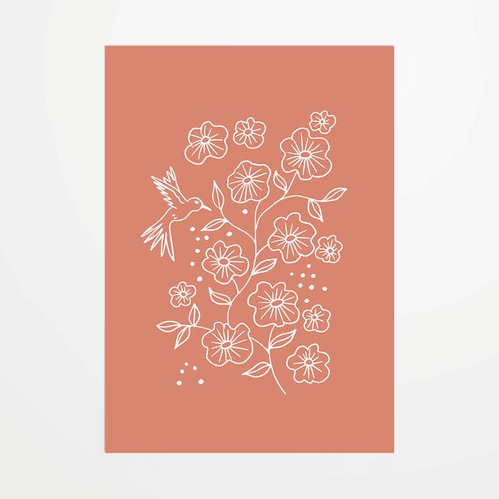 Postcard - Claire Priou - Hummingbird for wholesale by My 365