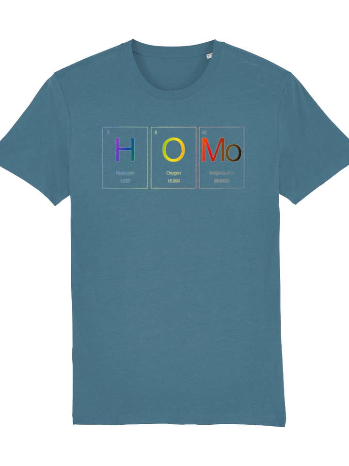T-shirt in cotone biologico Proud Homo in edizione limitata per la vendita all'ingrosso da parte di Unapologaytic