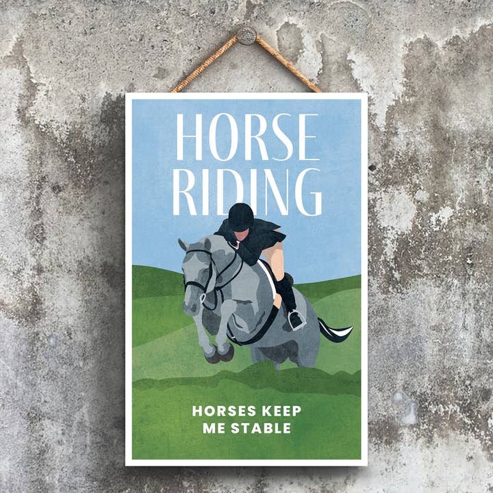 P1552 - Ilustração a Cavalo Parte do Nosso Desporto Tema P por atacado de Vivid Squid Wholesale