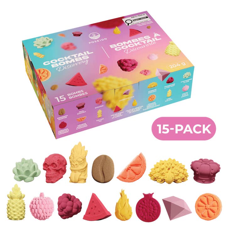 Coffret Découverte de Cocktails pour la vente par Poseidn - Drink Bombs