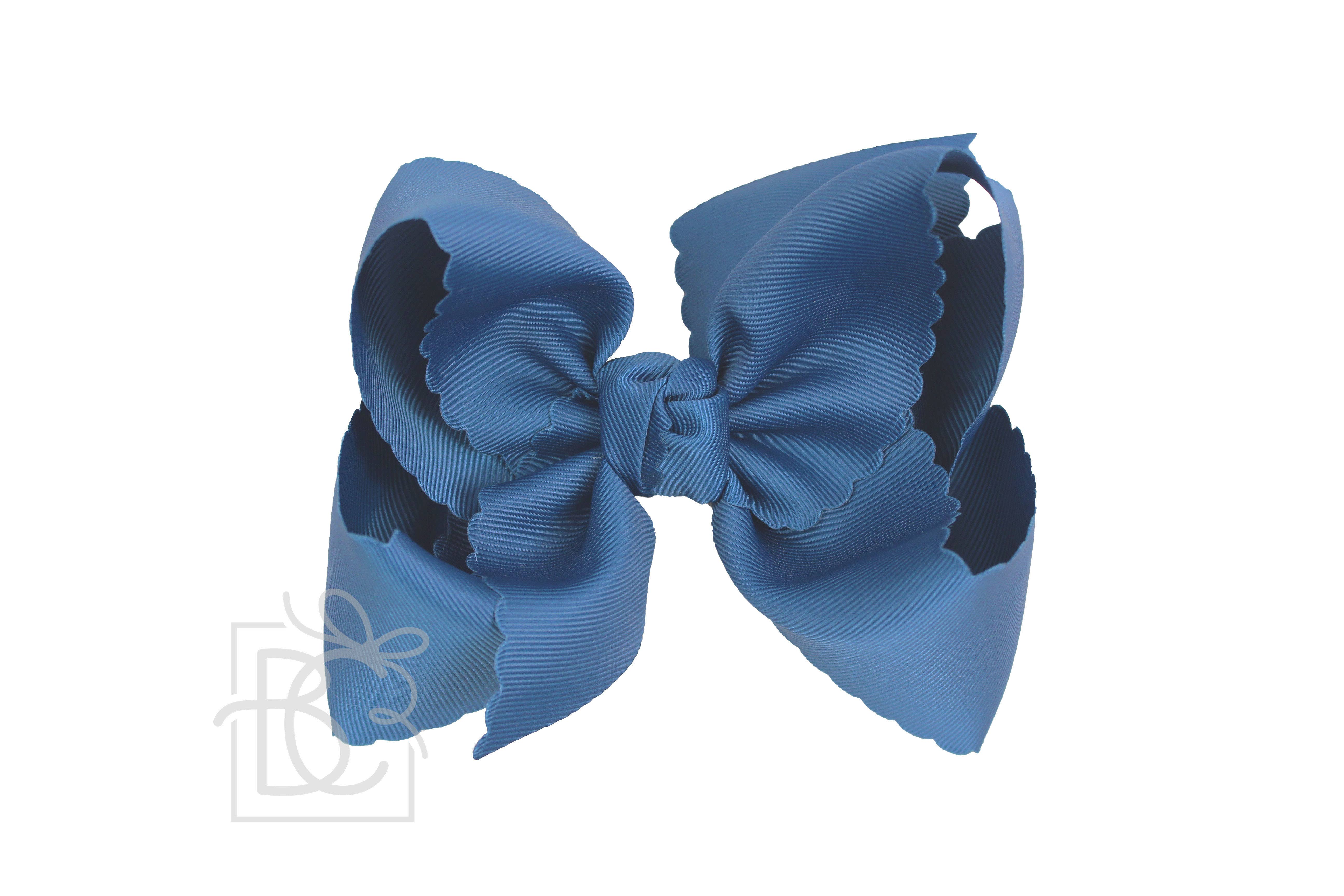 Beyond Creations, LLC – wholesale Hair bow – Kids – SCALLOPED EDGE BOW58