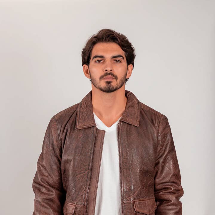 Blouson aviateur pour homme Duke pour la vente par USA Leather Shop