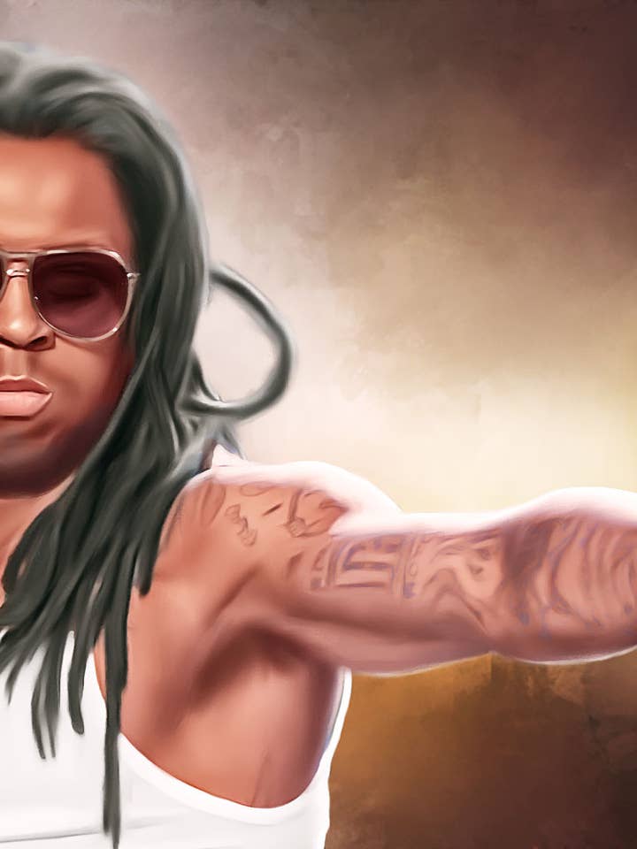 Pintura al óleo digital de Lil Wayne Flint para venta al por mayor de Wayne Flint Digital Portraits
