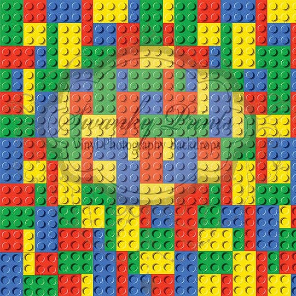 9ft x 9ft bouwstenen verjaardagsfeest/vinylfotografie voor wholesale door Swanky Prints