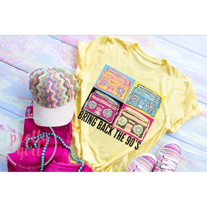 Being back the 90s Adult Tshirt for wholesale by Pretty Girl Bows and Things