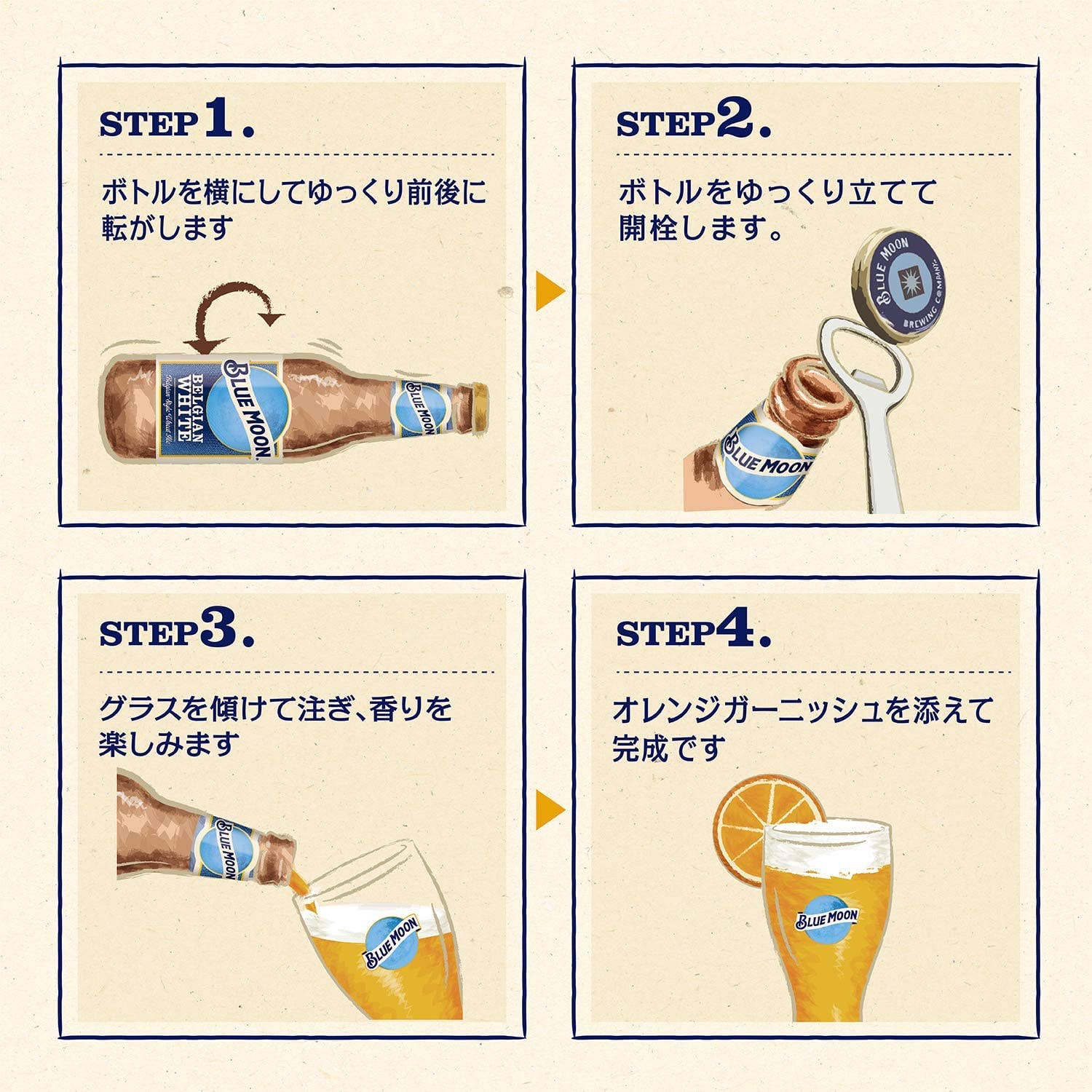 Haus der Biere Berlin - Vendita all'ingrosso Birra - Blue Moon Craft Beer - Birra di Frumento in Stile Belga con 5,4% Vol.5