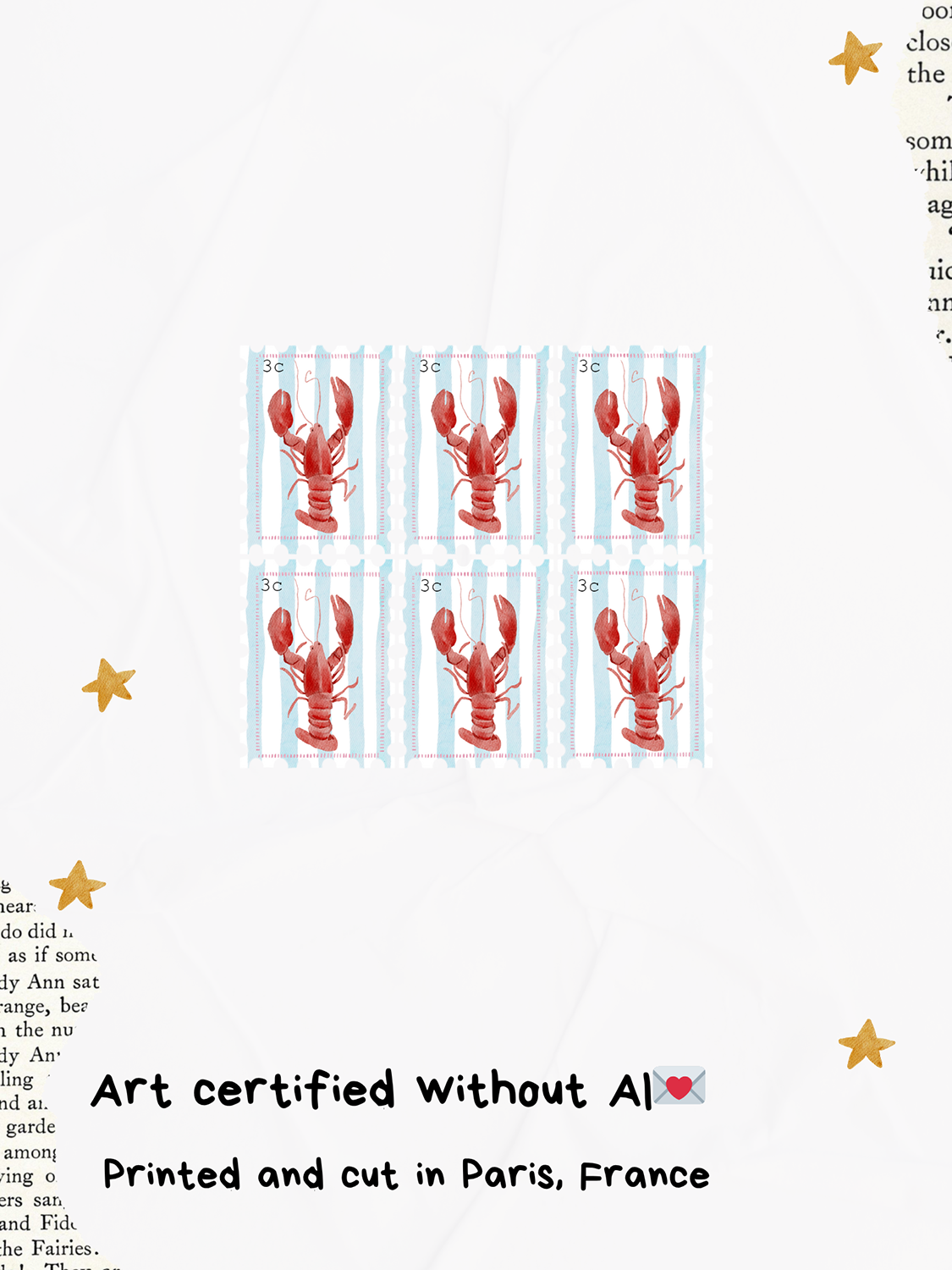 Chapteries - Vente Autocollant - Stickers sheet - Lobsters - S-2911