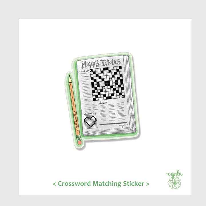 Cynla - Wholesale Valentine's Day Card - Valentine crossword puzzle card- love greeting card