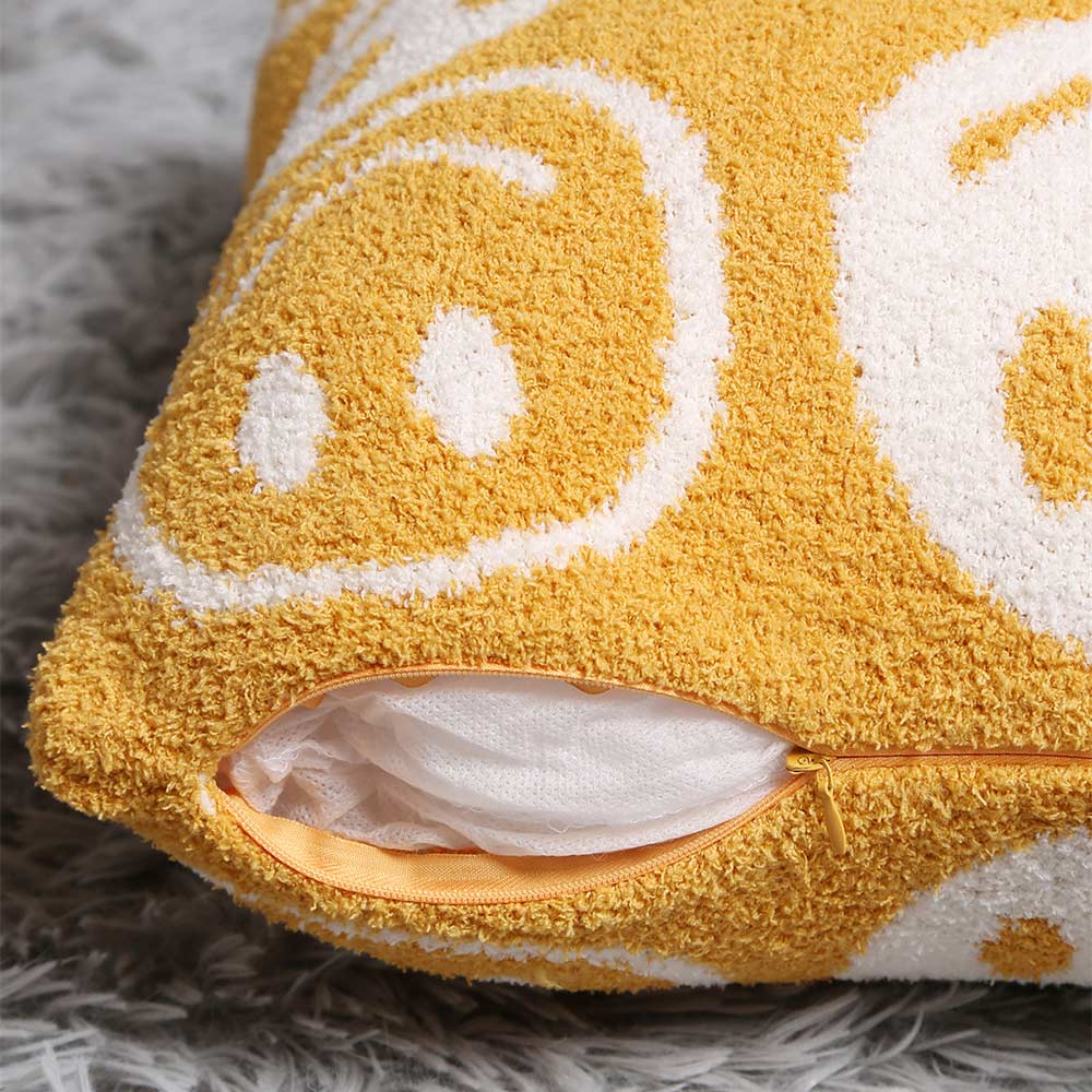 Sensibling Corp. - Vendita all'ingrosso Fodera cuscino decorativo - Copricuscino con Motivo Sorriso9