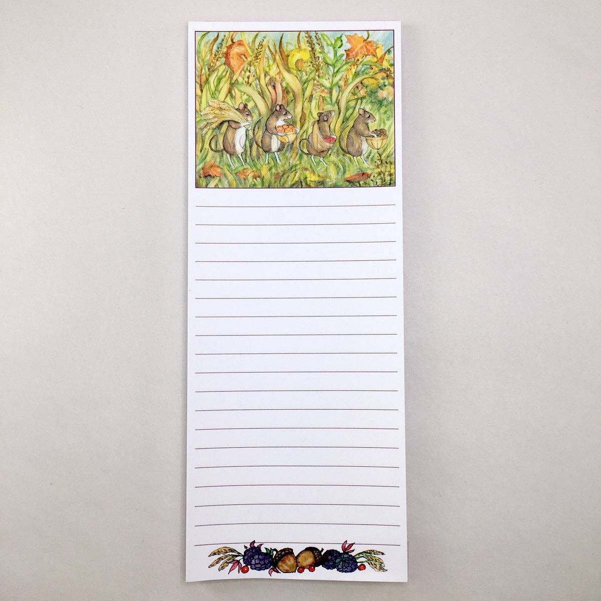 Woodfield Press - Wholesale Notepad - #7325 - Mice Gathering Magnetic Notepad2
