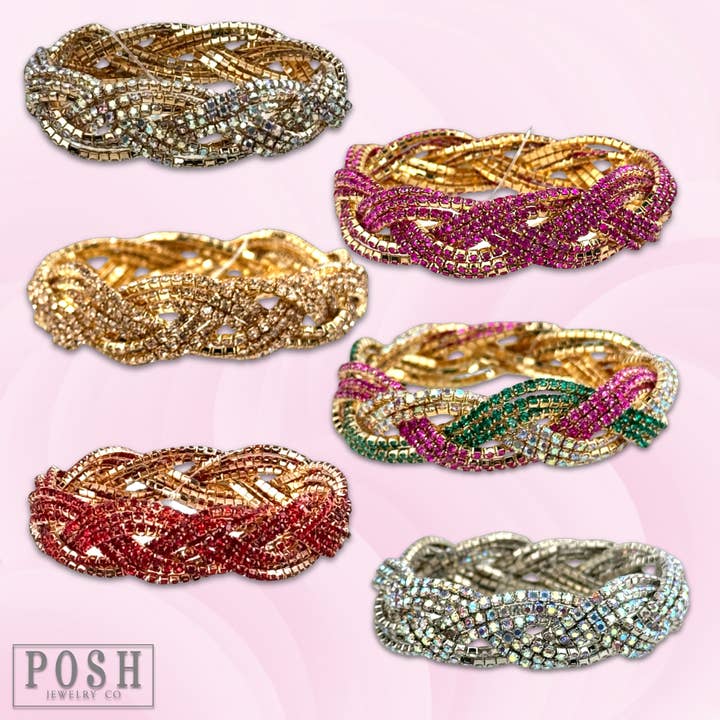 Rhinestone bracelet for wholesale by Pink Panache Brands