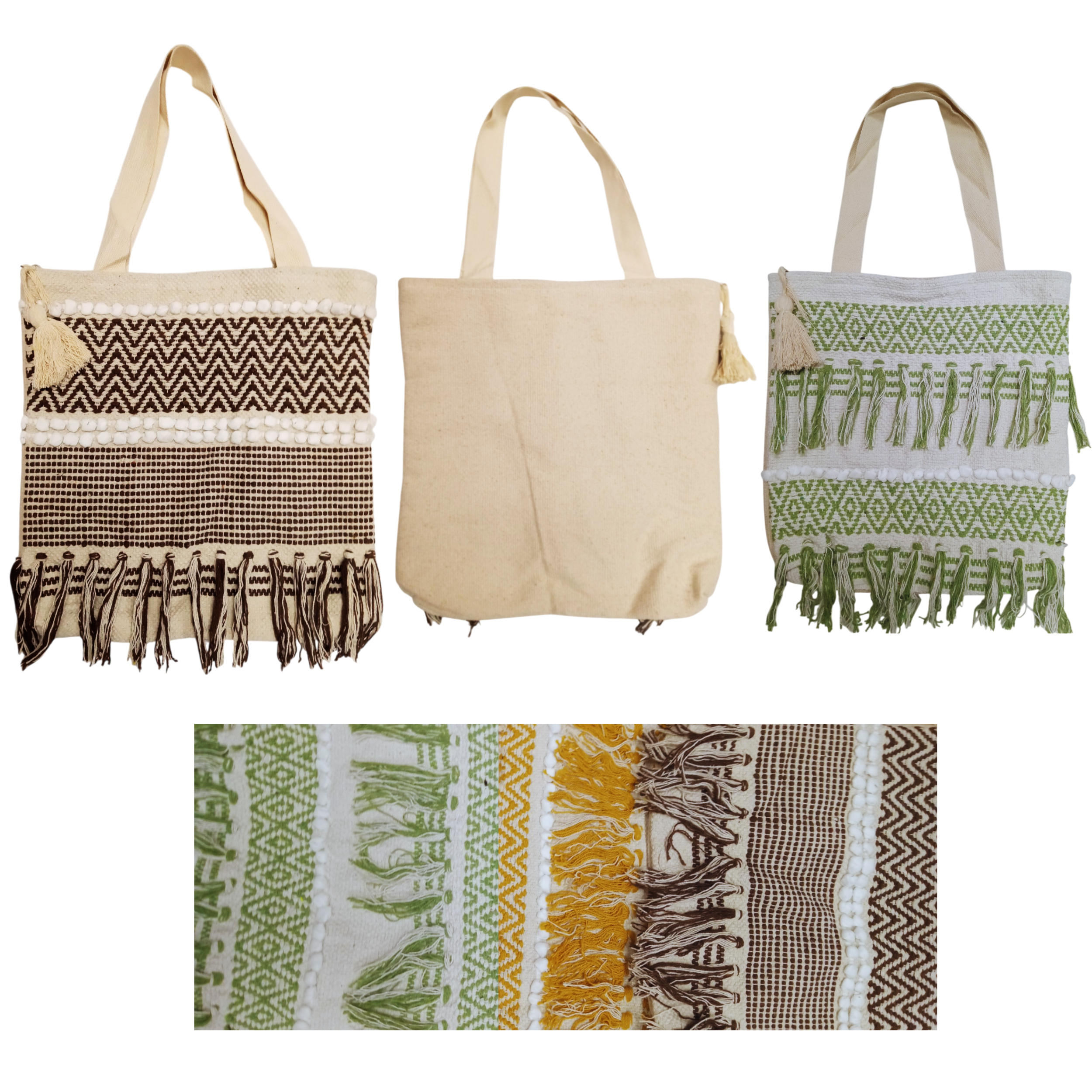 Kala Imports LLC – wholesale Bärkasse - Dam – SH-15 Makramé Tygväskor0