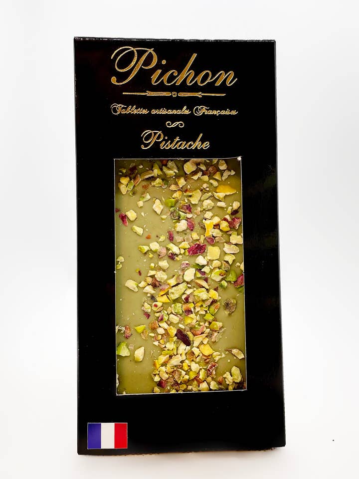 Cioccolato al pistacchio per la vendita all'ingrosso da parte di Chocolats PICHON